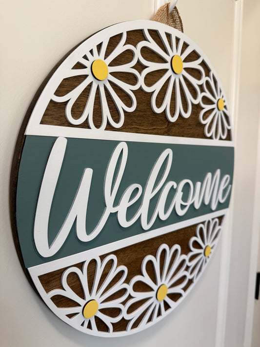 Door Hanger - Welcome Daisy II