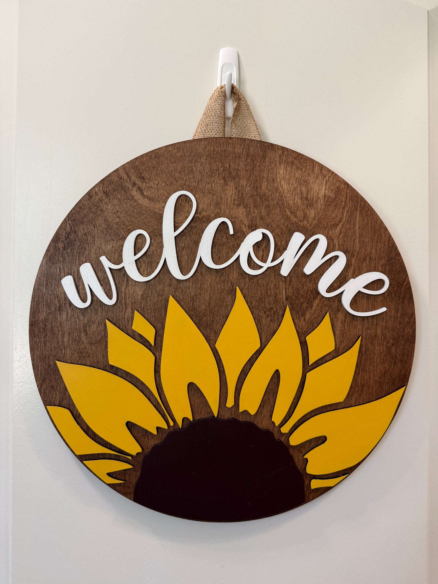 Door Hanger - Welcome Sunflower