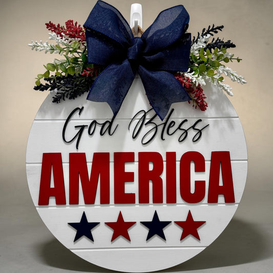 Door Hanger - God Bless America