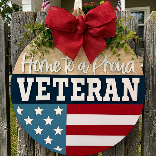 Door Hanger - Proud Veteran