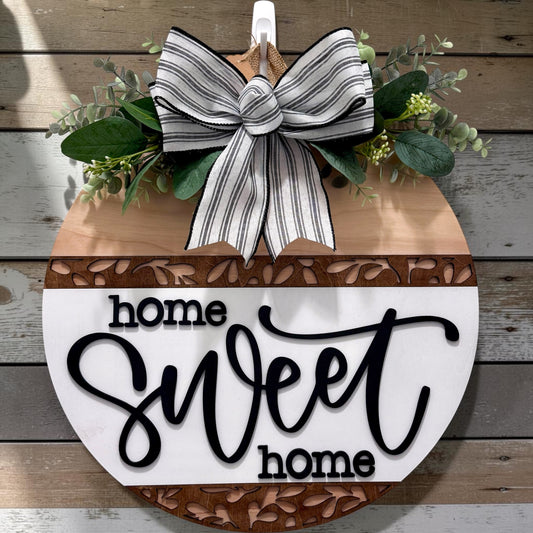 Door Hanger - Modern Farmhouse Sweet Home