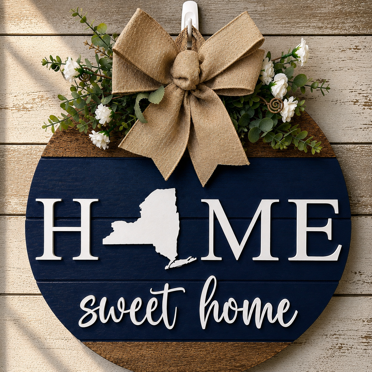 Door Sign - Custom State Home Sweet Home