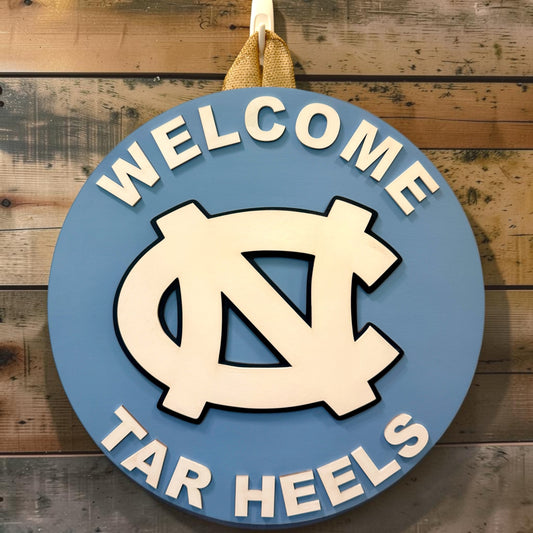 Door Hanger - UNC Tar Heels