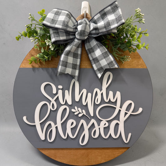 Door Hanger - Simply Blessed