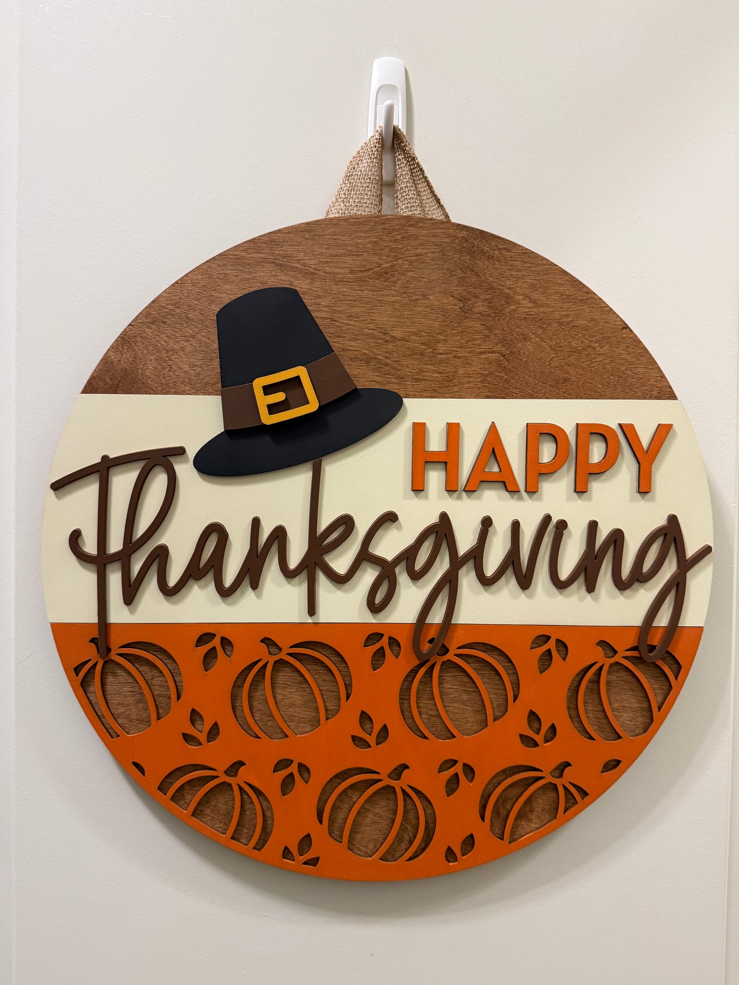 Door Hanger - Pilgrim Thanksgiving