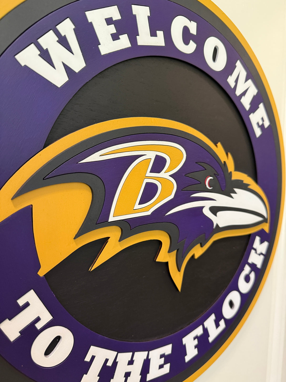 Door Hanger - Baltimore Ravens Welcome