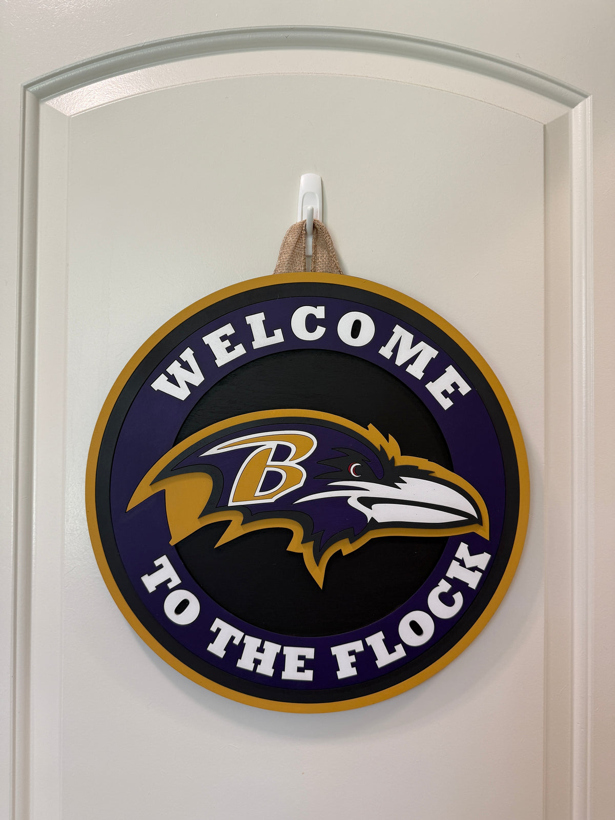 Door Hanger - Baltimore Ravens Welcome