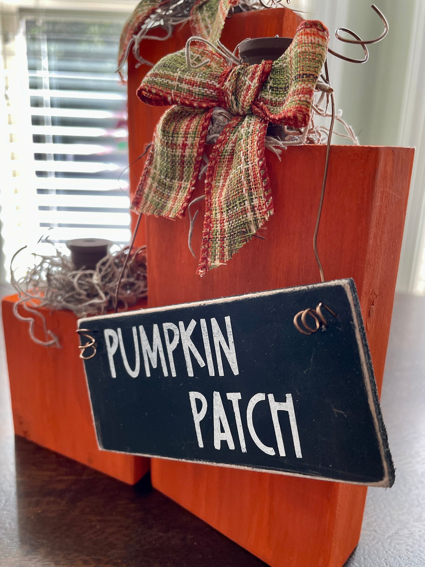 Wood Pumpkin set of 3