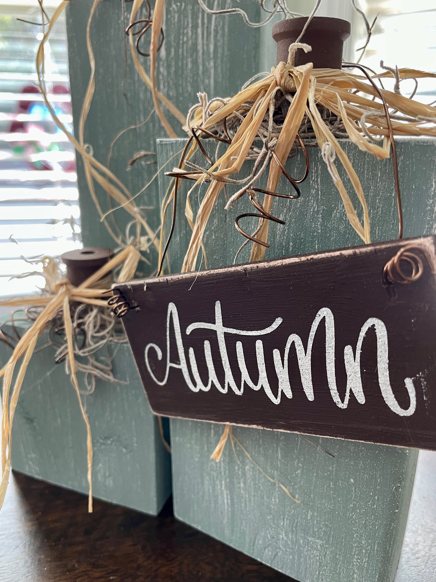Wood Pumpkin set of 3