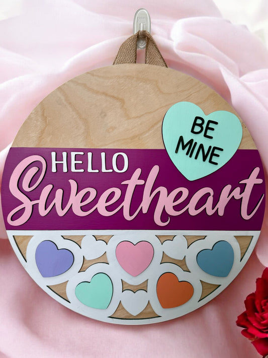 Door Hanger - Hello Sweetheart