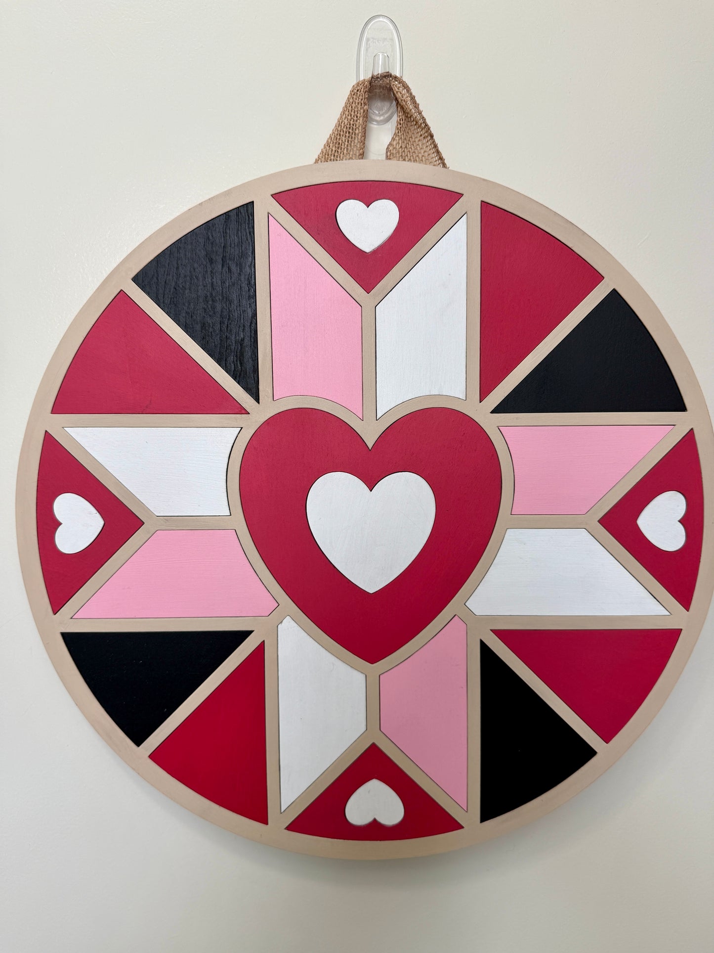 Door Hanger - Valentine's Barn Quilt