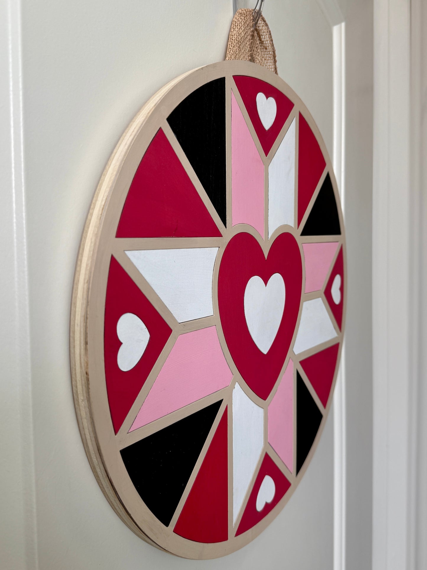 Door Hanger - Valentine's Barn Quilt