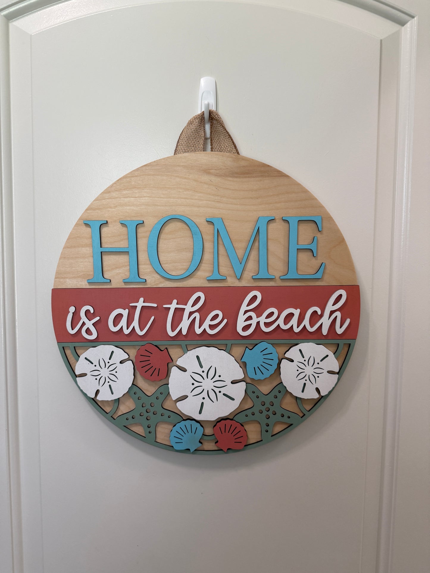 Door Hanger - Home Is At The Beach