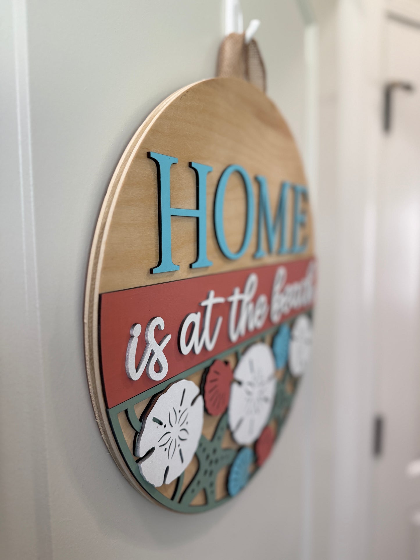 Door Hanger - Home Is At The Beach