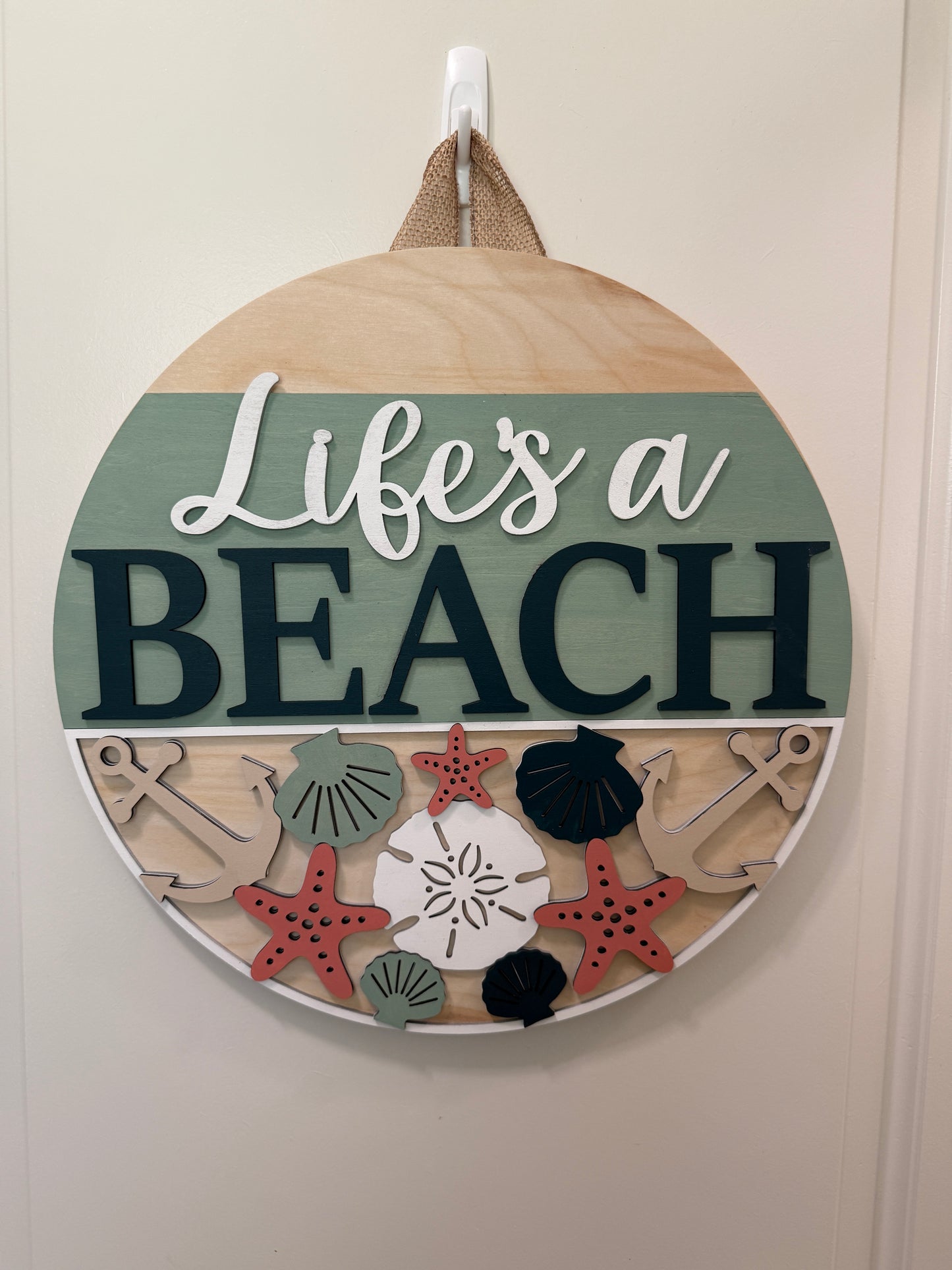 Door Hanger - Life’s a Beach