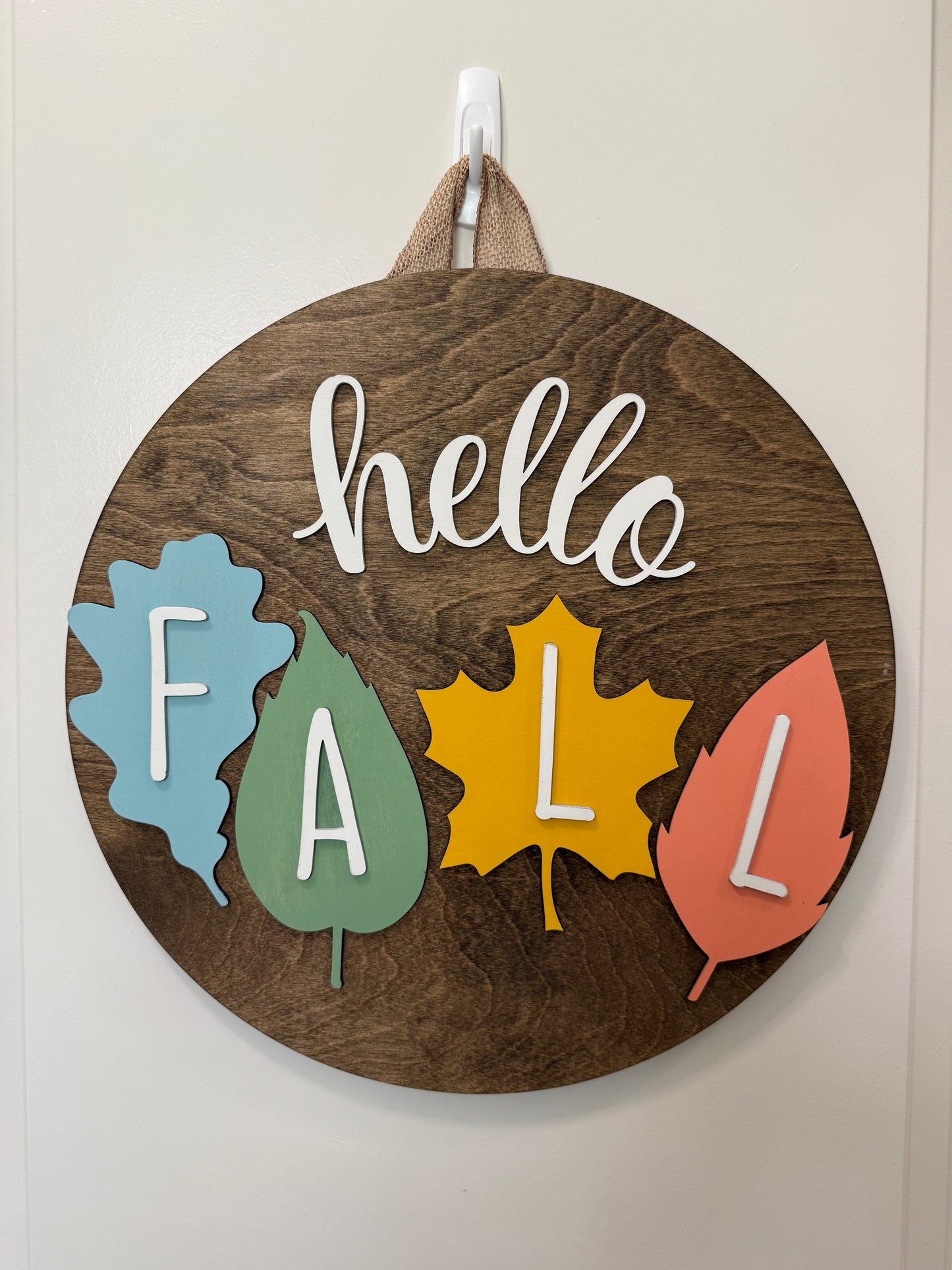 Door Hanger - Hello Fall (Leaves)