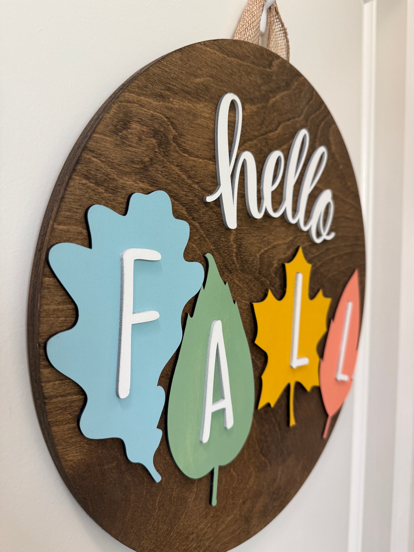 Door Hanger - Hello Fall (Leaves)