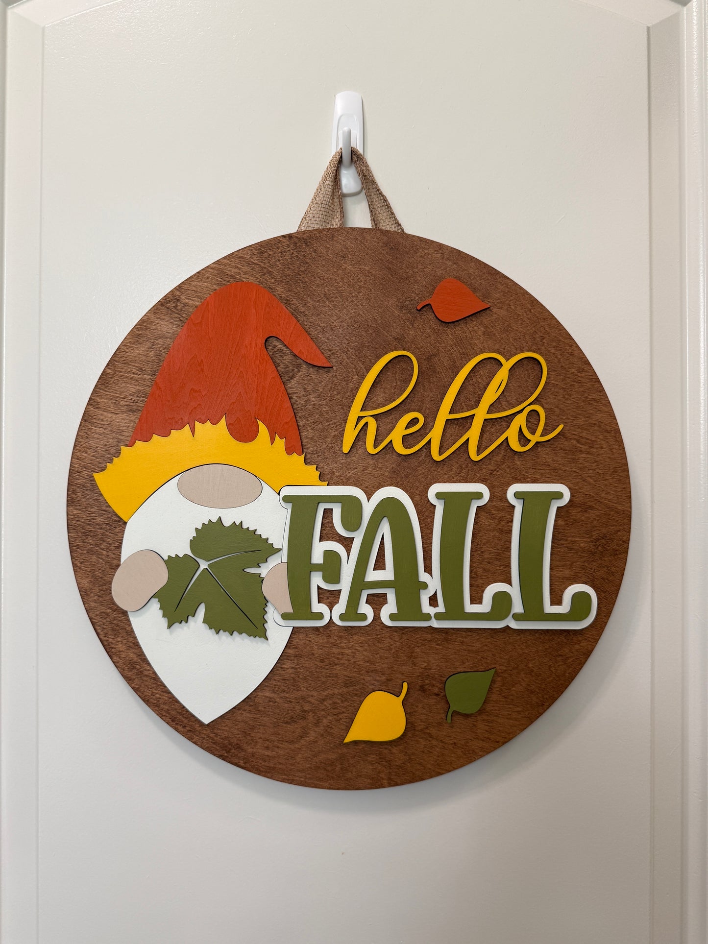 Door Hanger - Hello Fall (Gnome)