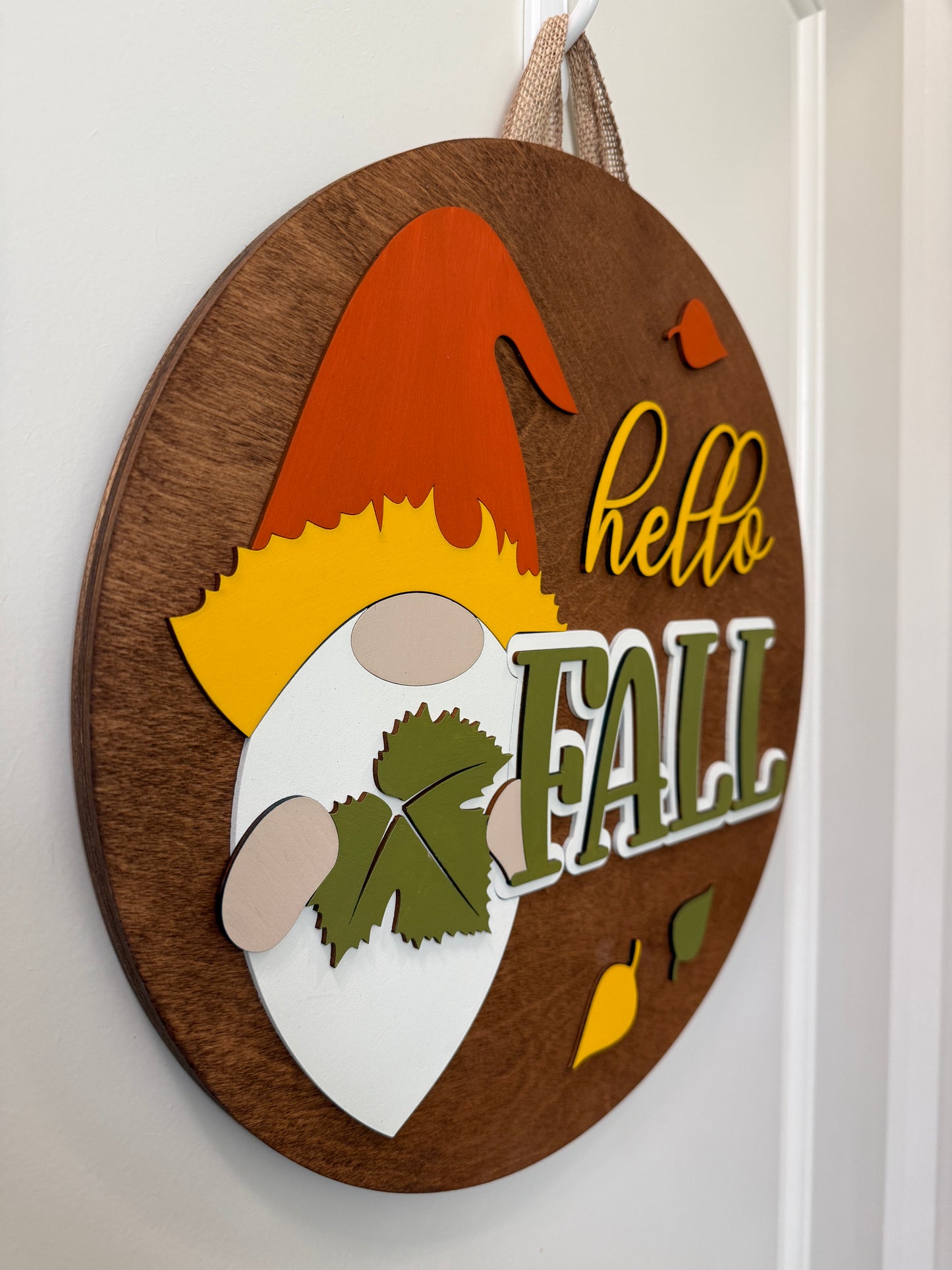 Door Hanger - Hello Fall (Gnome)