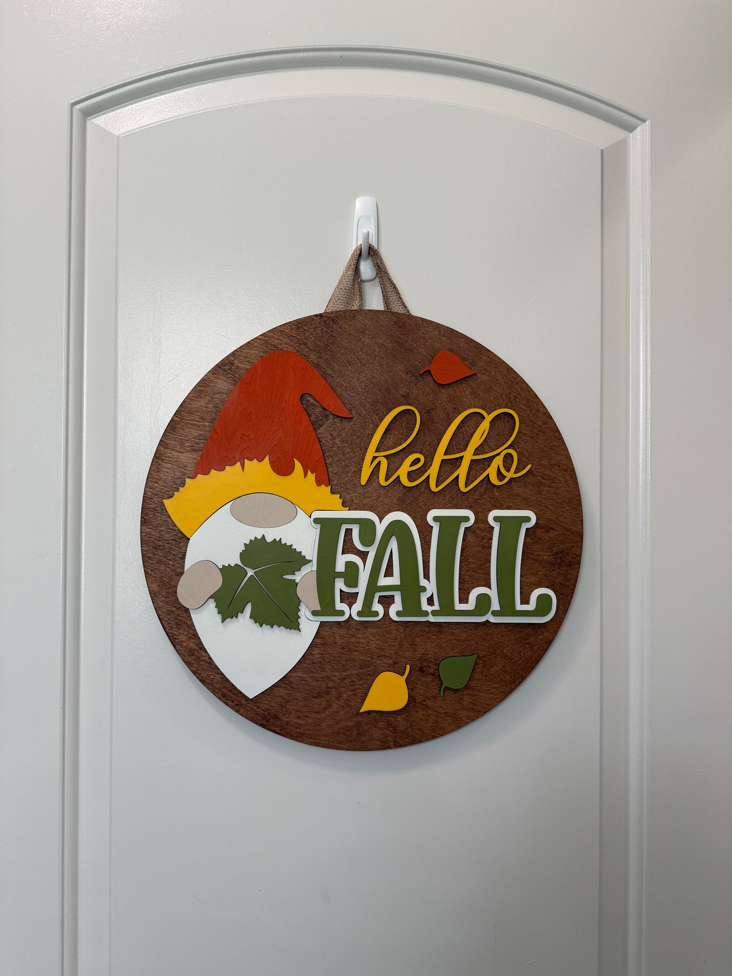 Door Hanger - Hello Fall (Gnome)