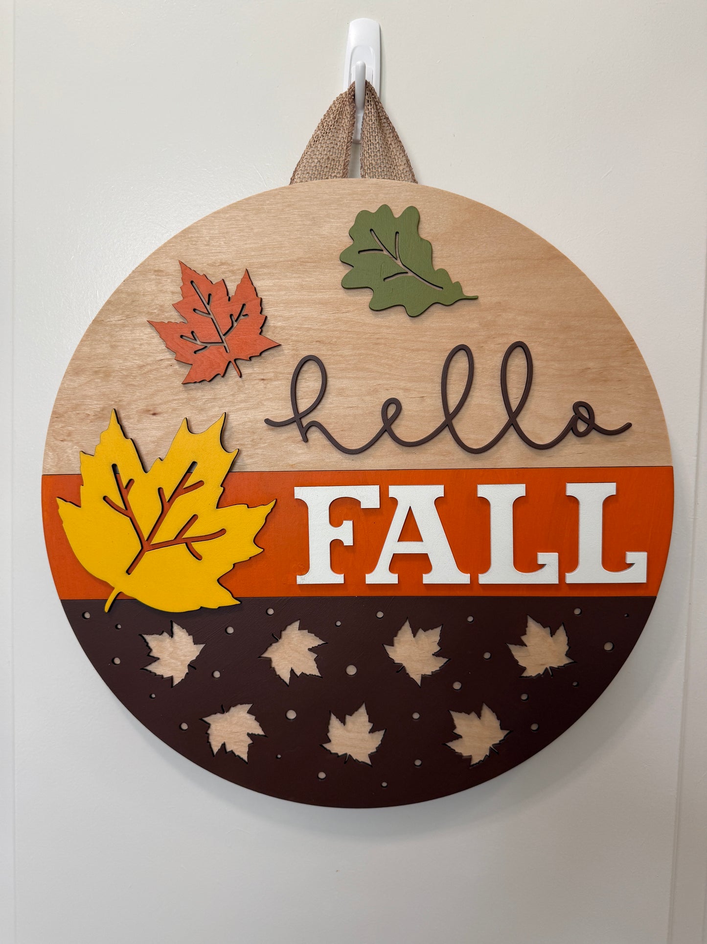 Door Hanger - Hello Fall (Maple)