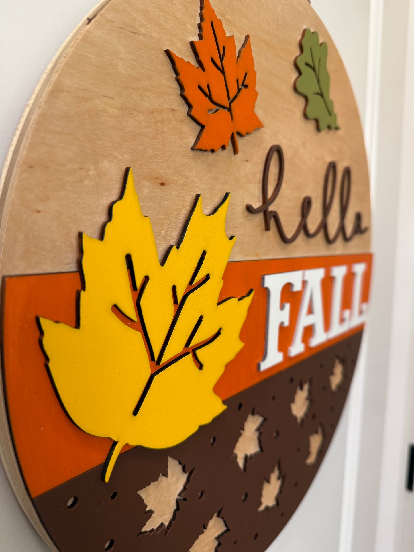 Door Hanger - Hello Fall (Maple)