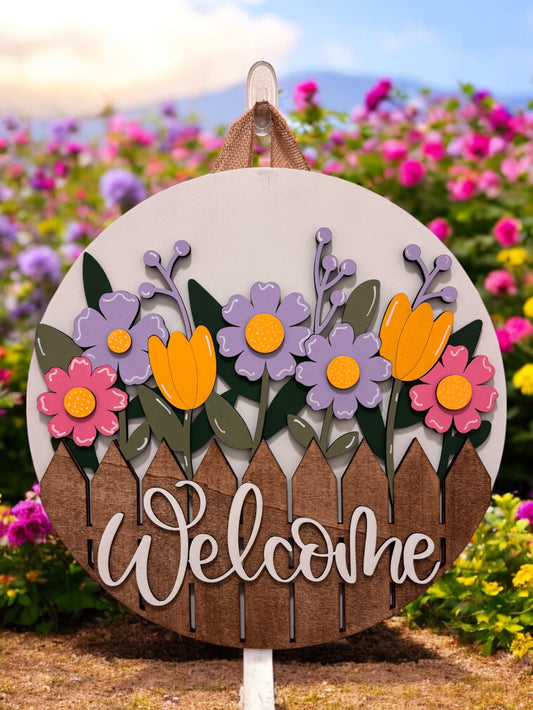 Door Hanger - Spring Blossoms