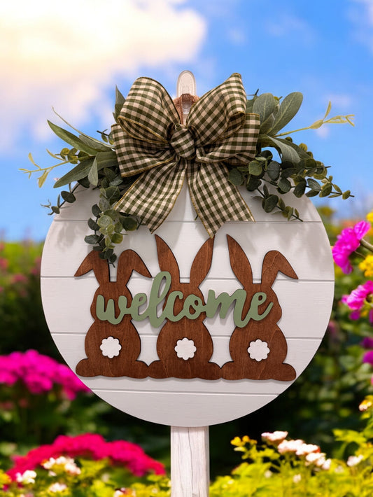 Door Hanger - Bunny Trio