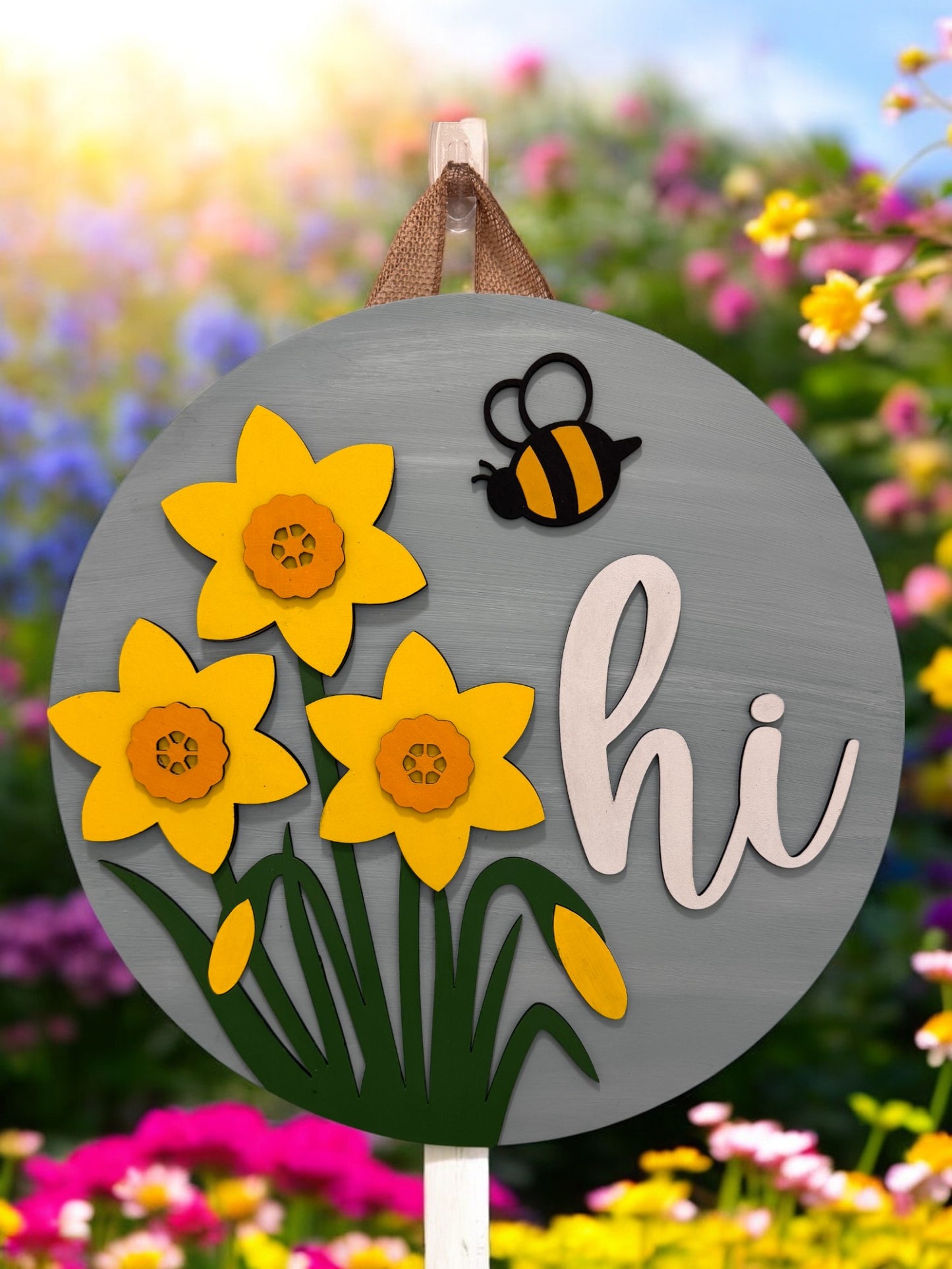 Door Hanger - Hi Daffodil