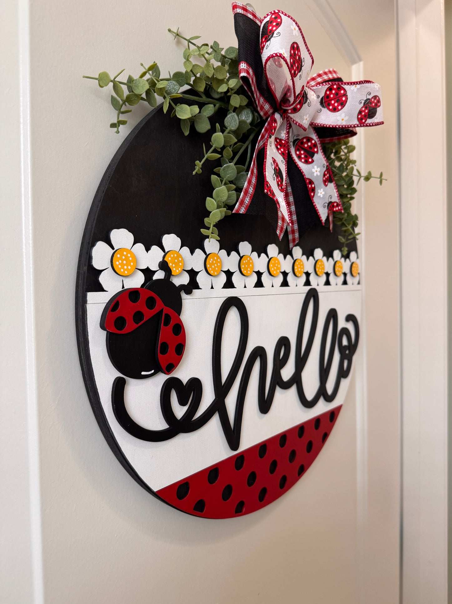 Door Hanger - Hello Ladybug