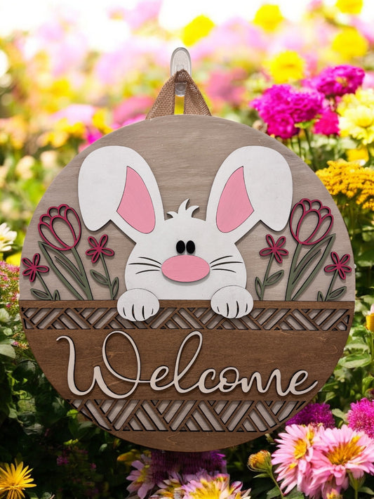 Door Hanger - Bunny Welcome