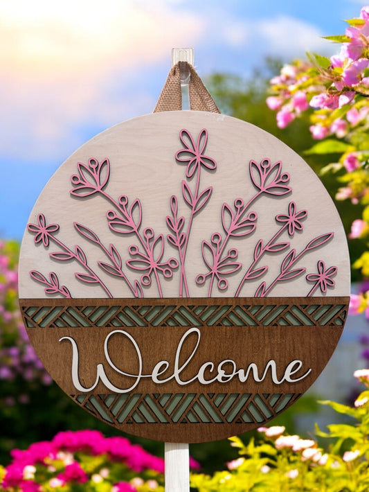 Door Hanger - Wildflower Welcome