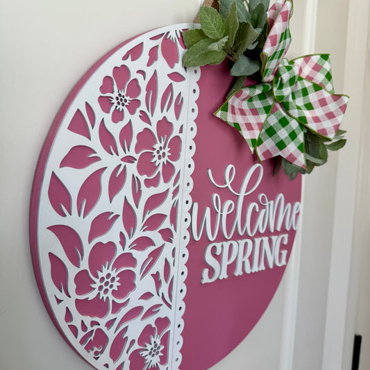 Door Hanger - Welcome Spring!