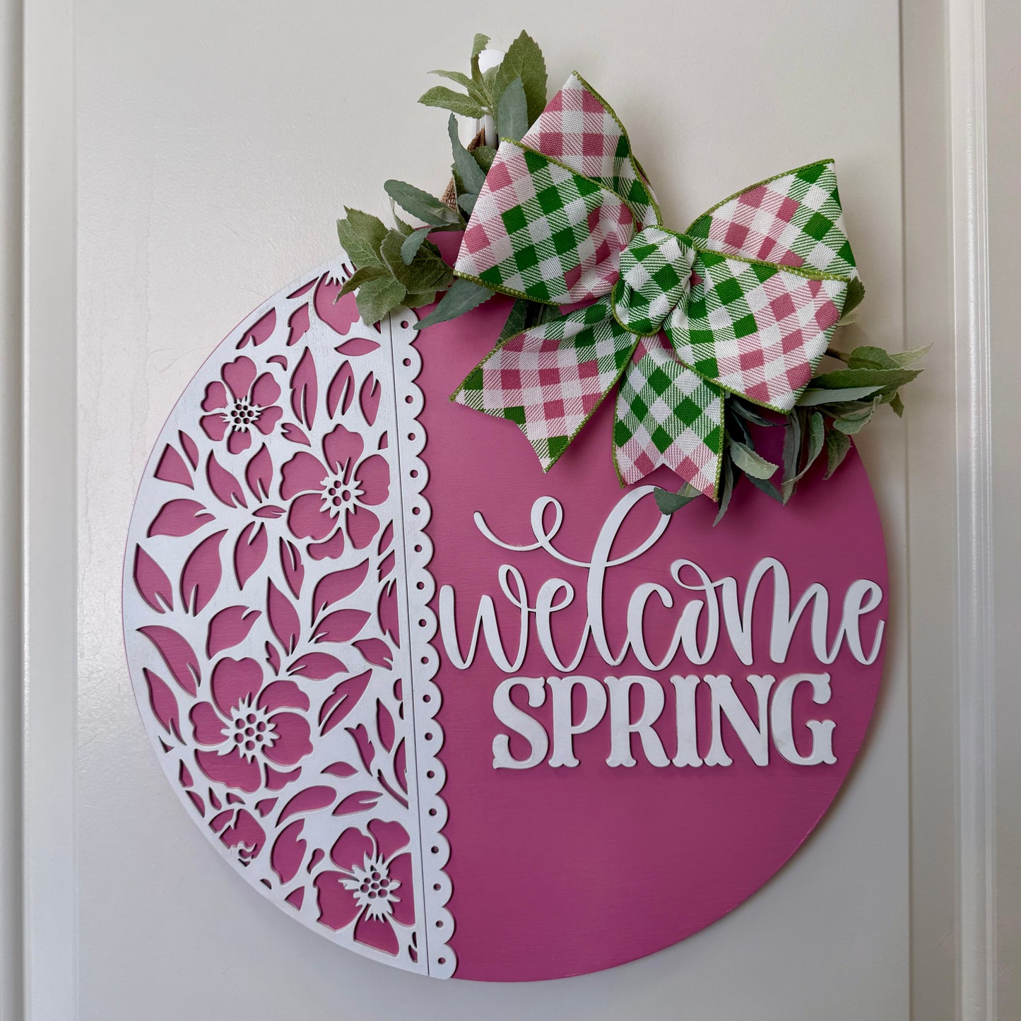 Door Hanger - Welcome Spring!