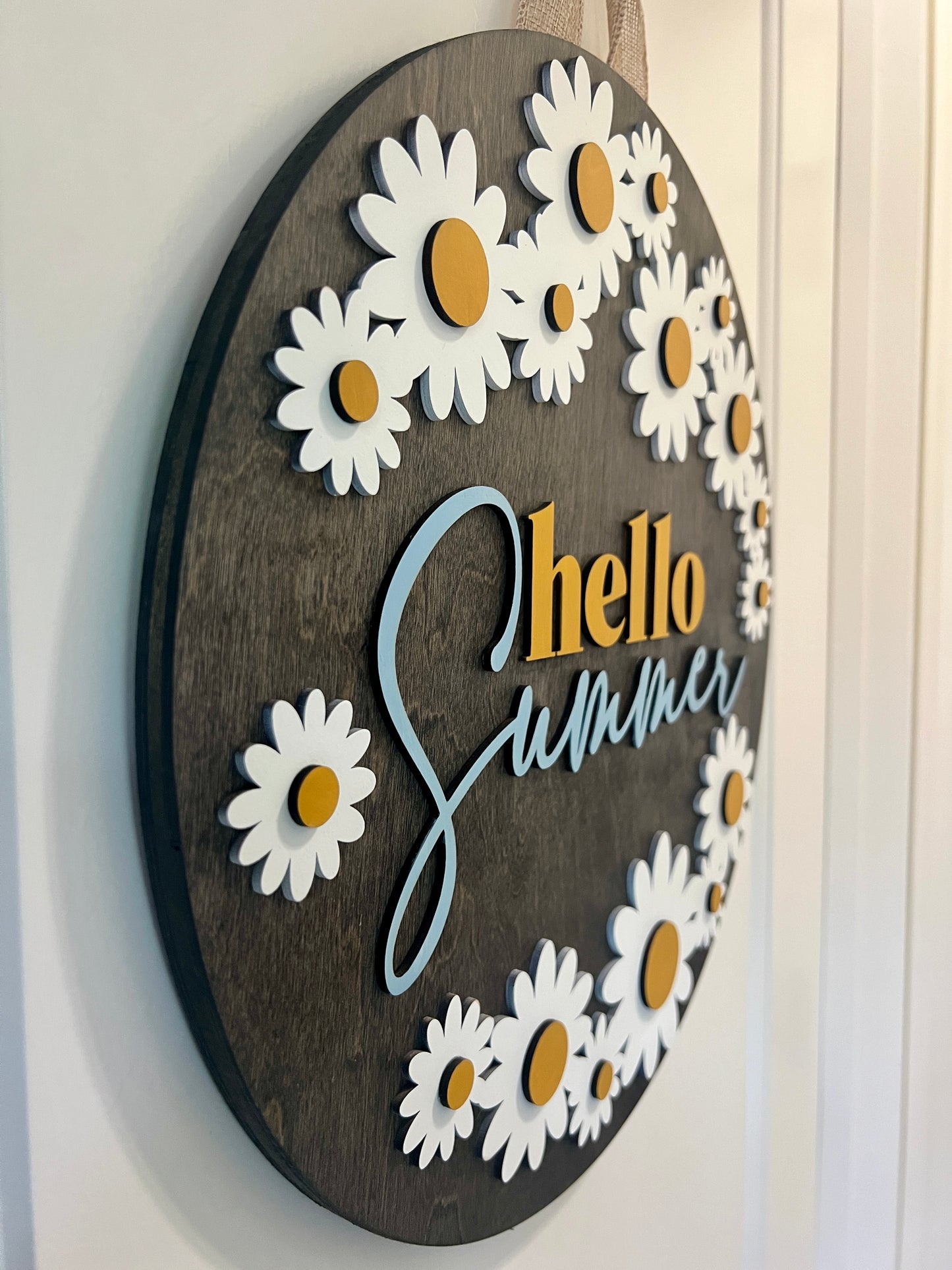 Door Hanger - Hello Summer - Daisy
