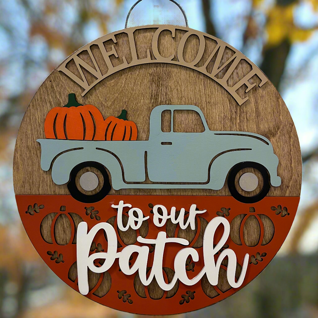 Door Hanger - Welcome to Our Patch