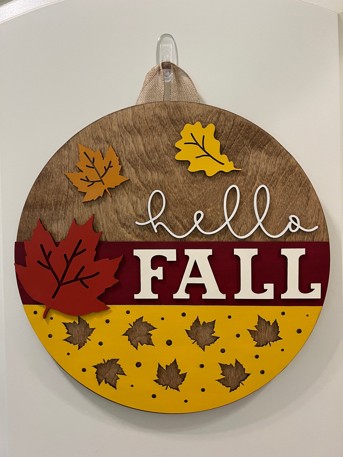 Door Hanger - Hello Fall (Maple)