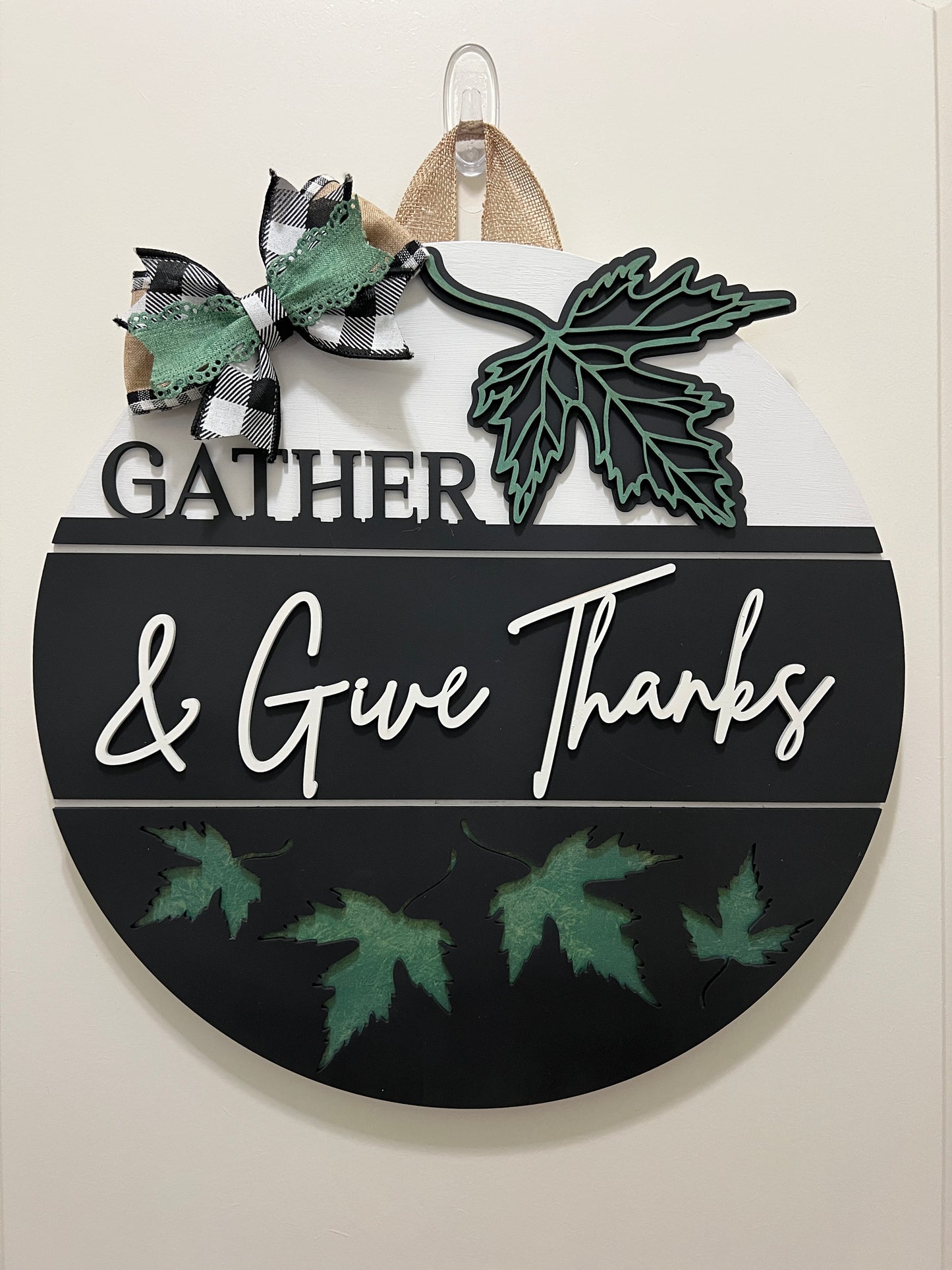 Door Hanger - Gather and Give Thanks