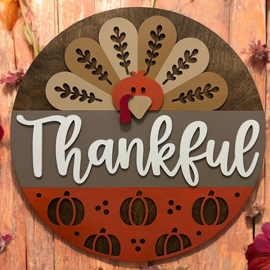 Door Hanger - Thankful Turkey