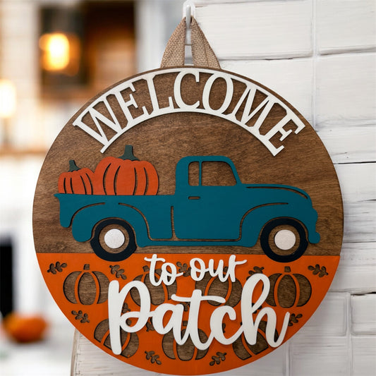 Door Hanger - Welcome to Our Patch
