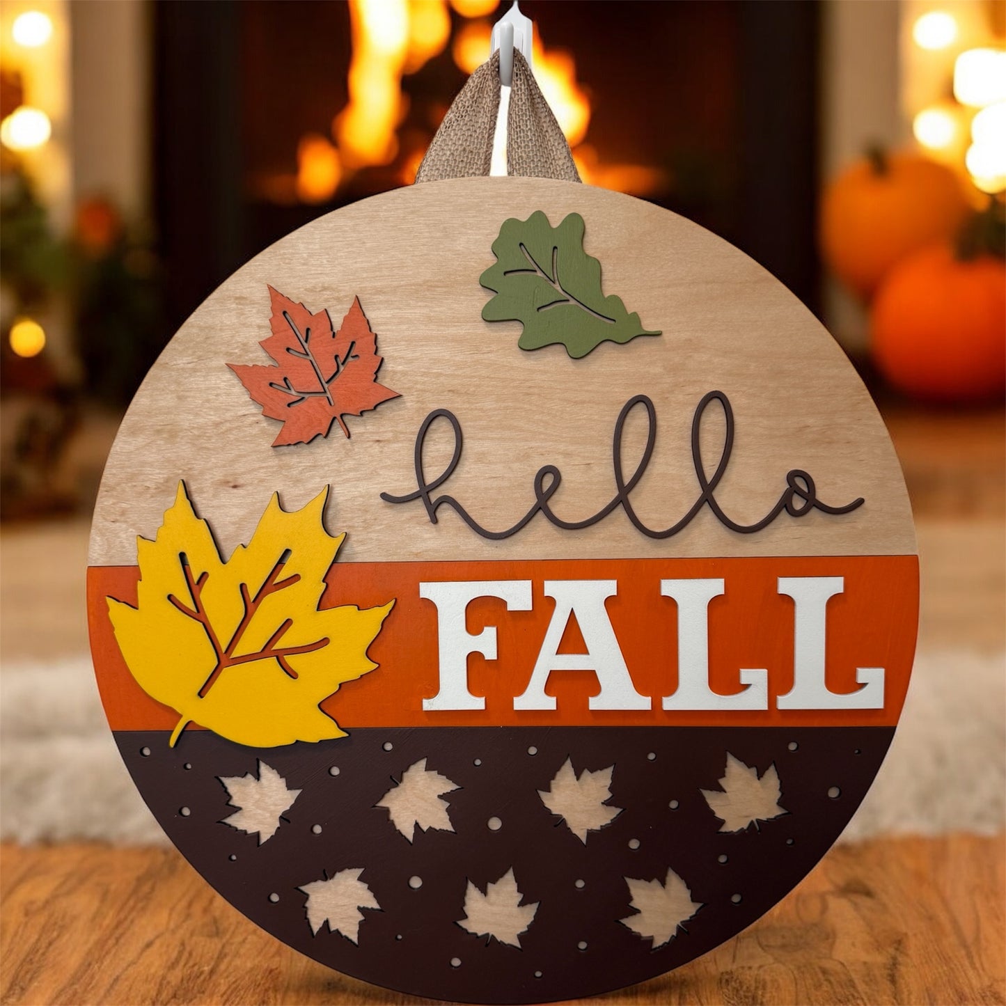 Door Hanger - Hello Fall (Maple)