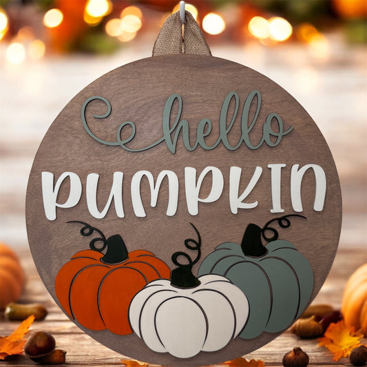 Door Hanger - Hello Pumpkin