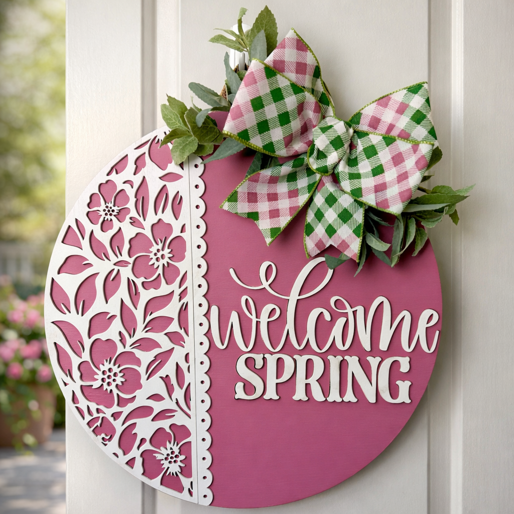 Door Hanger - Welcome Spring!